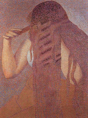 Henri Edmond Cross Woman Combing her Hair china oil painting image